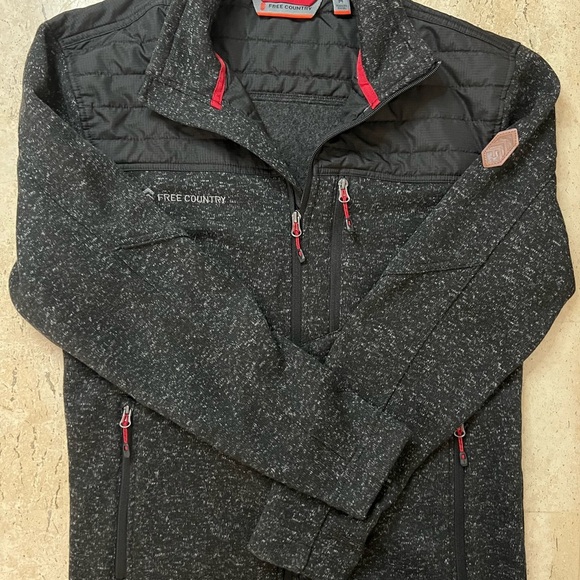 Free Country Frore Sweater-Knit Fleece Jacket - Men's Size Medium - Picture 2 of 9